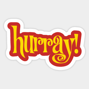 hurray! Sticker